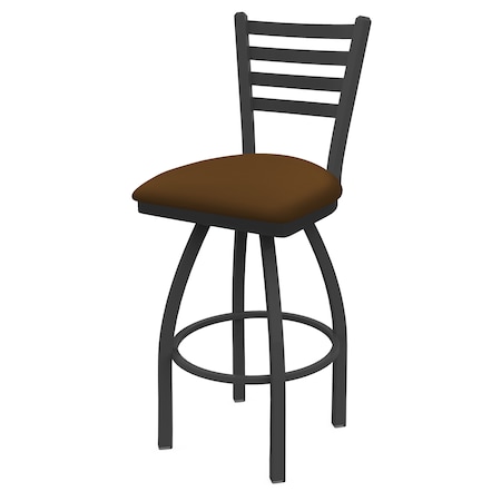 Holland Bar Stool Co 25" Swivel Counter Stool, Pewter Finish, Canter Thatch Seat 41025PW001